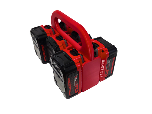 Craftsman 20V Battery Holder – 6 Bank