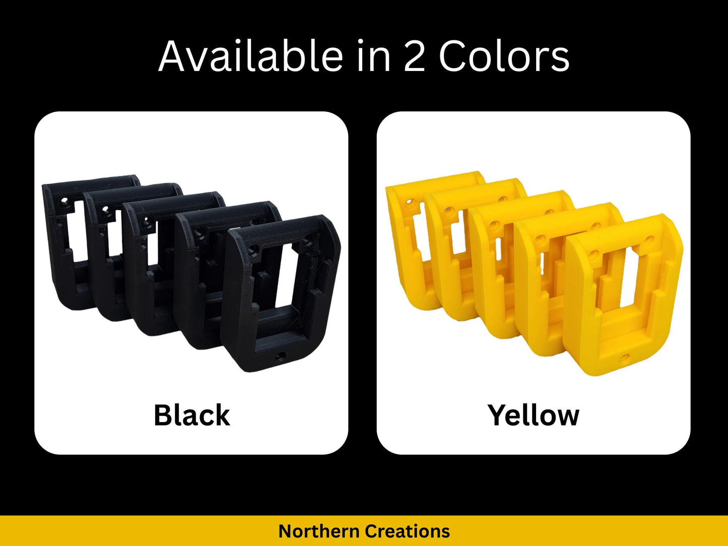 DeWalt 20V / 60V Battery Mounts โ 5 Pack