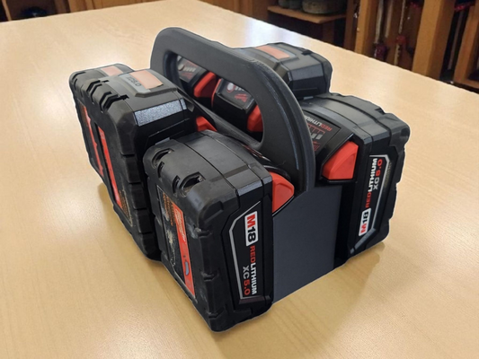Milwaukee M18 Battery Holder – 6 Bank