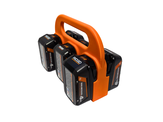 Ridgid 18V Battery Holder – 6 Bank