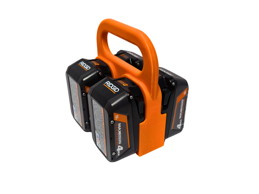 Ridgid 18V Battery Holder – 4 Bank
