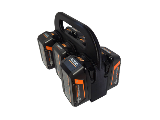 Ridgid 18V Battery Holder – 6 Bank