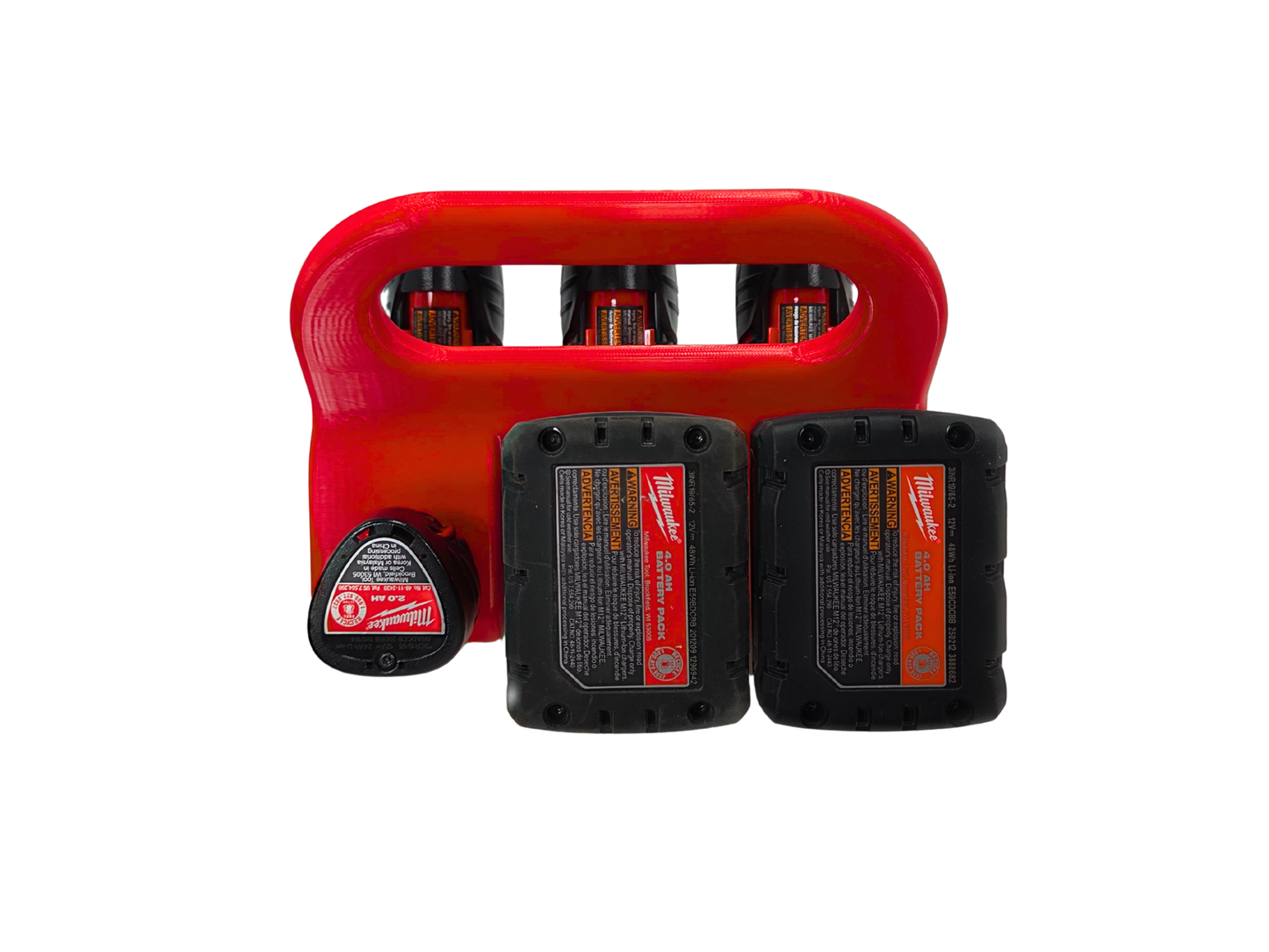 Milwaukee M12 Battery Holder – 6 Bank