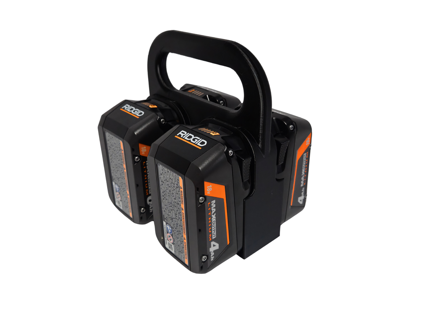 Ridgid 18V Battery Holder – 4 Bank