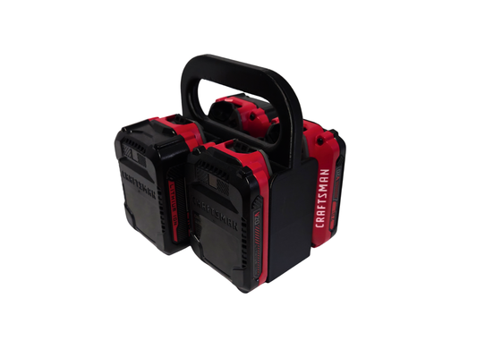 Craftsman 20V Battery Holder – 4 Bank