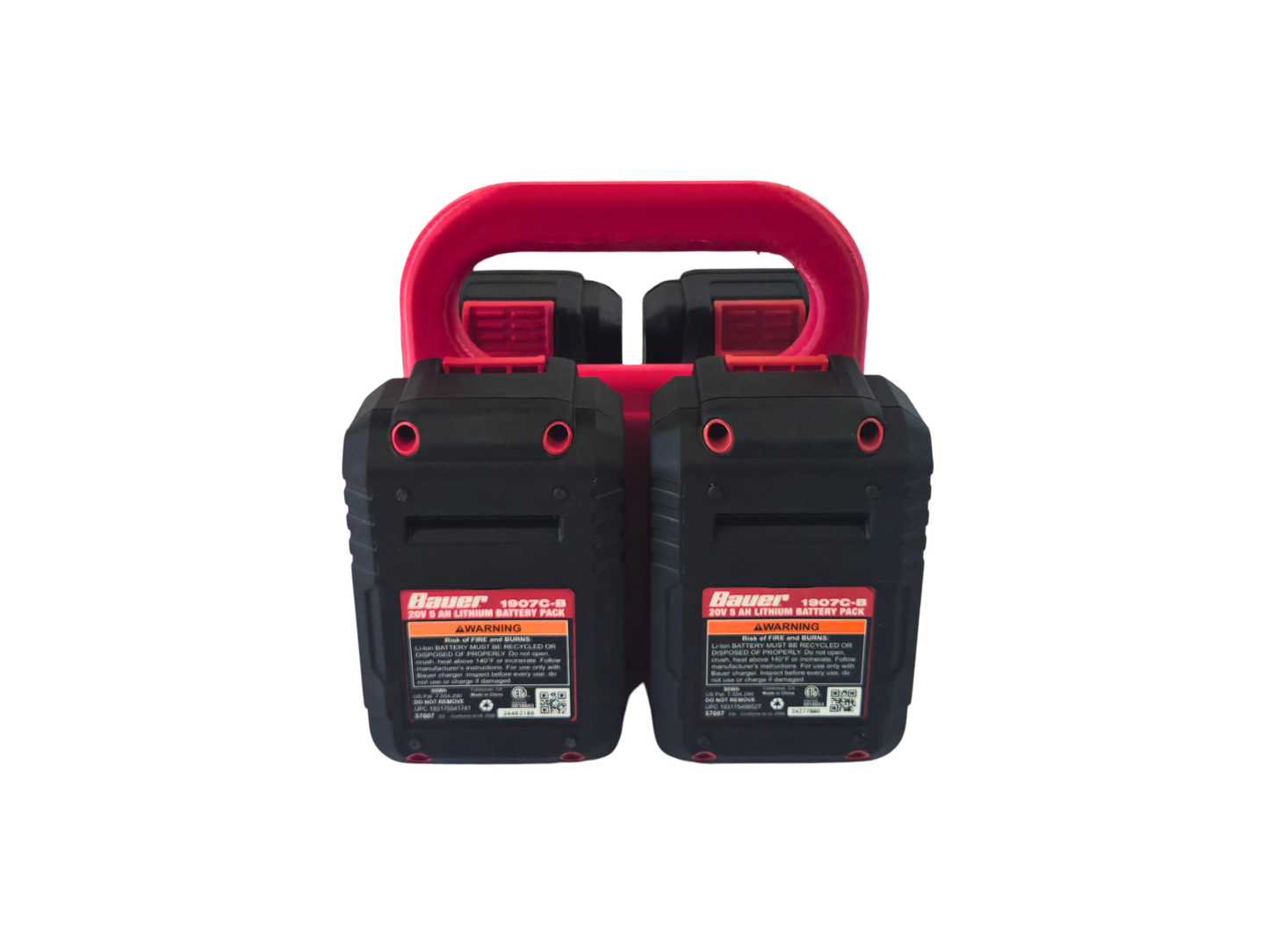 Bauer 20V Battery Holder – 4 Bank