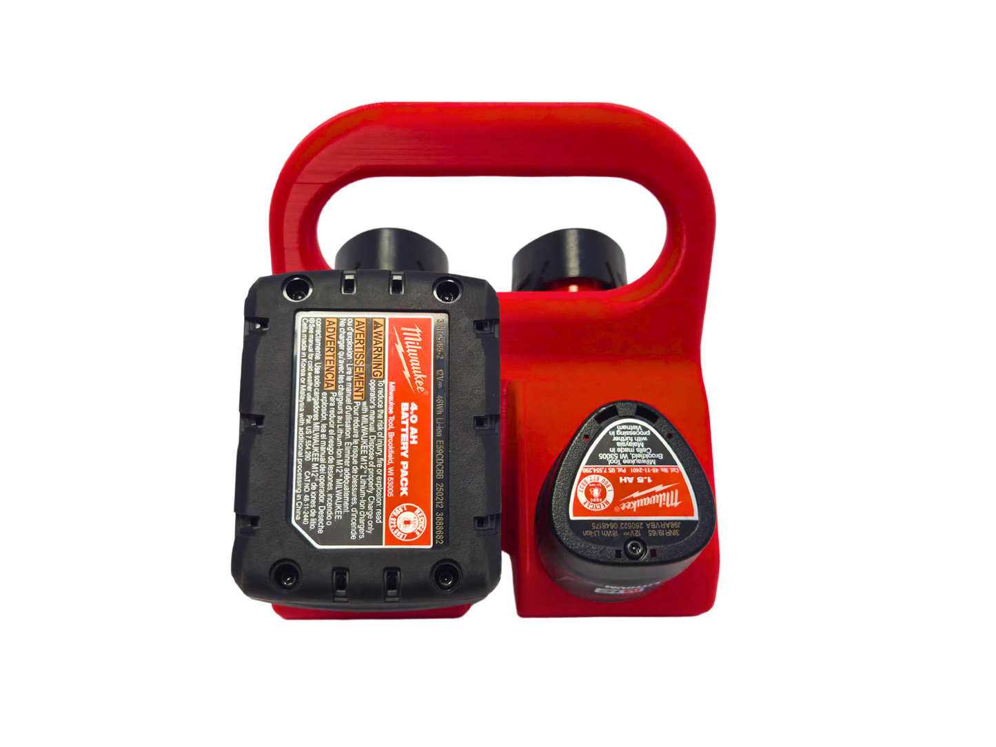 Milwaukee M12 Battery Holder – 4 Bank