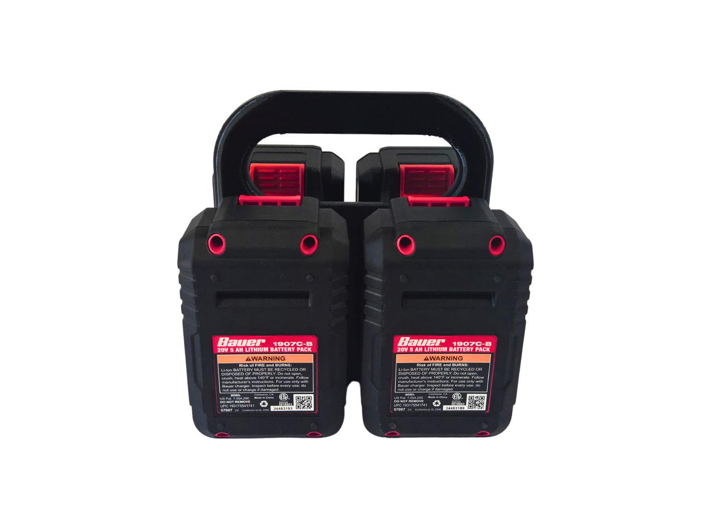 Bauer 20V Battery Holder – 4 Bank