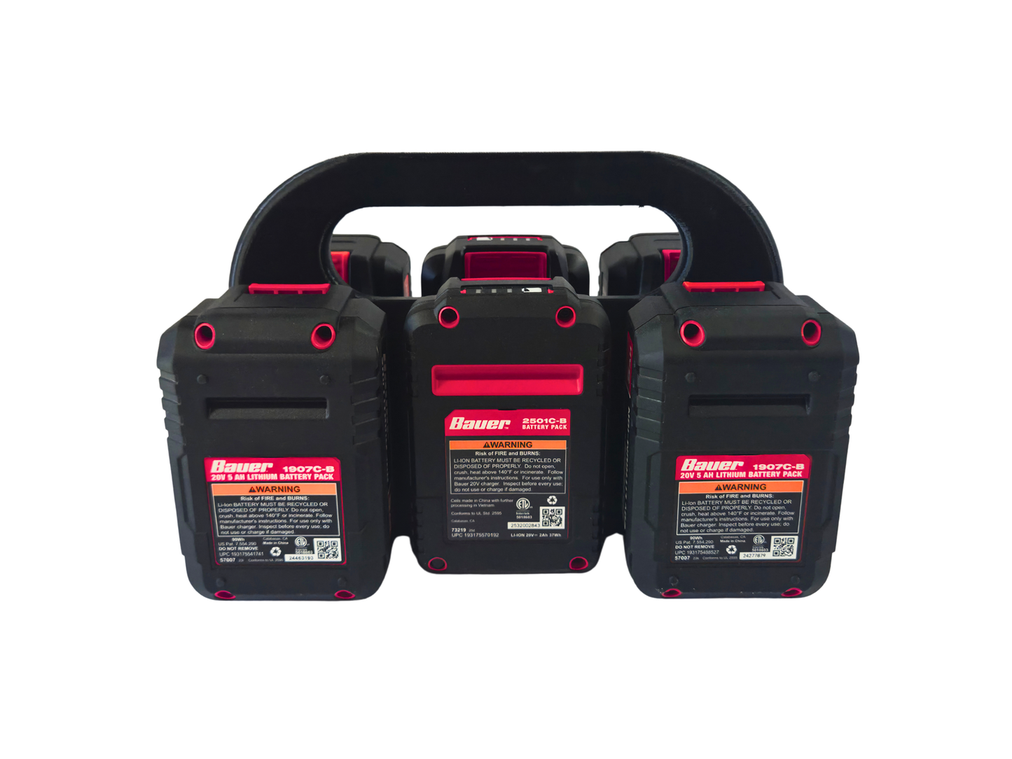 Bauer 20V Battery Holder – 6 Bank