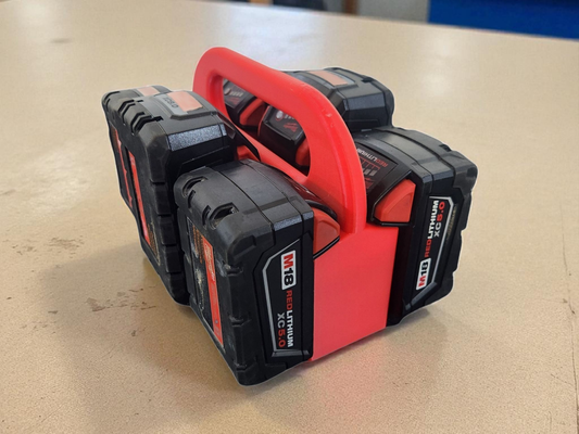 Milwaukee M18 Battery Holder – 6 Bank