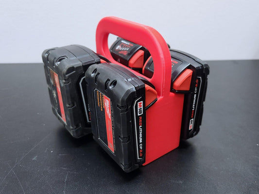 Milwaukee M18 Battery Holder – 4 Bank